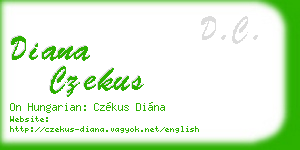 diana czekus business card